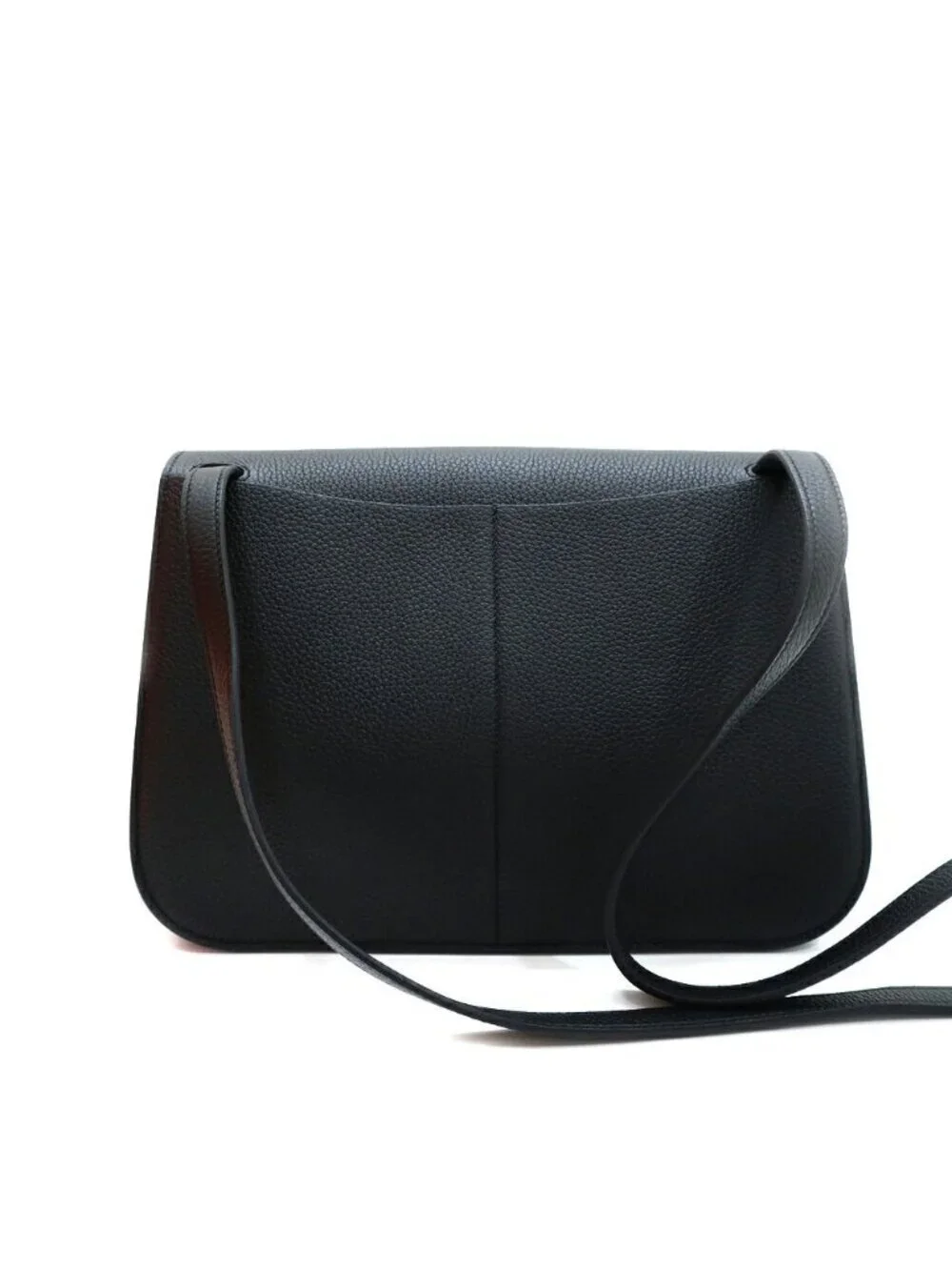 Hermes Heaven Halzan 31 Black Noir Bag Silver
